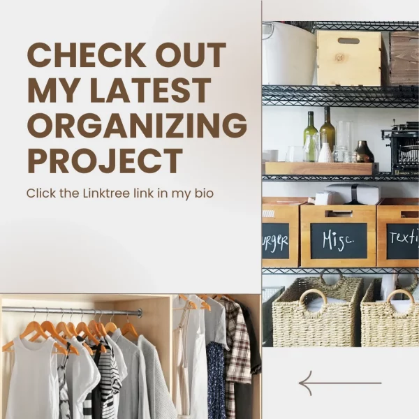 check out my latest organizing project